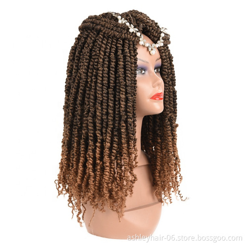 hot spring twist braiding hair pre looped fluffy hair passion twist crochet hair wholesale passion twist 18inch